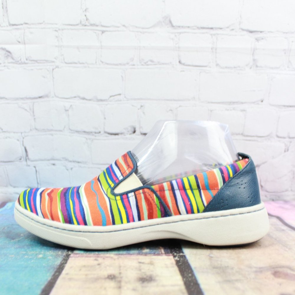 DANSKO Woven Stripe Flat Loafer Sneakers 7 / 37 - Picture 1 of 9